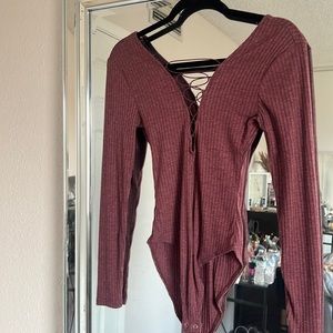 Plum bodysuit from forever 21